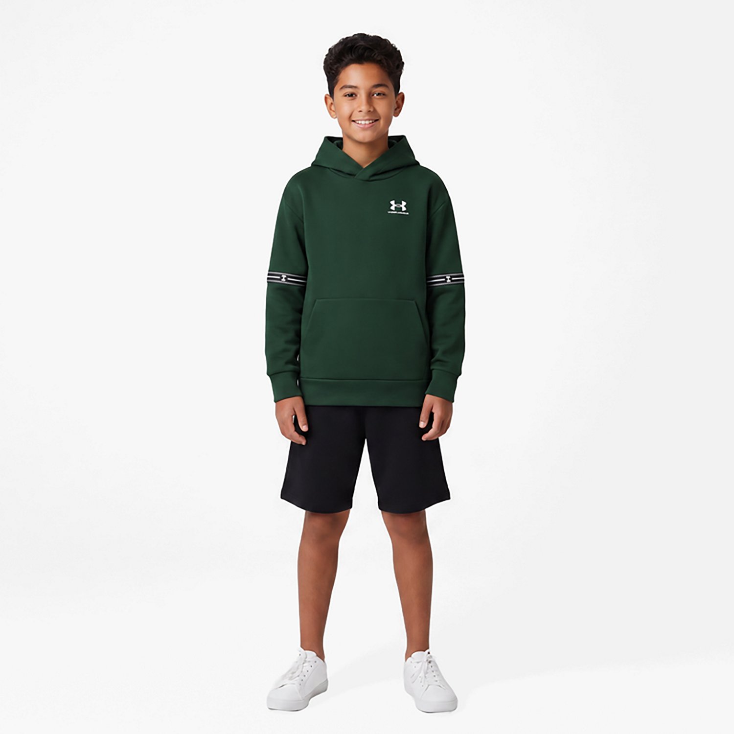 Under Armour Boys' Icon Fleece Taped Hoodie