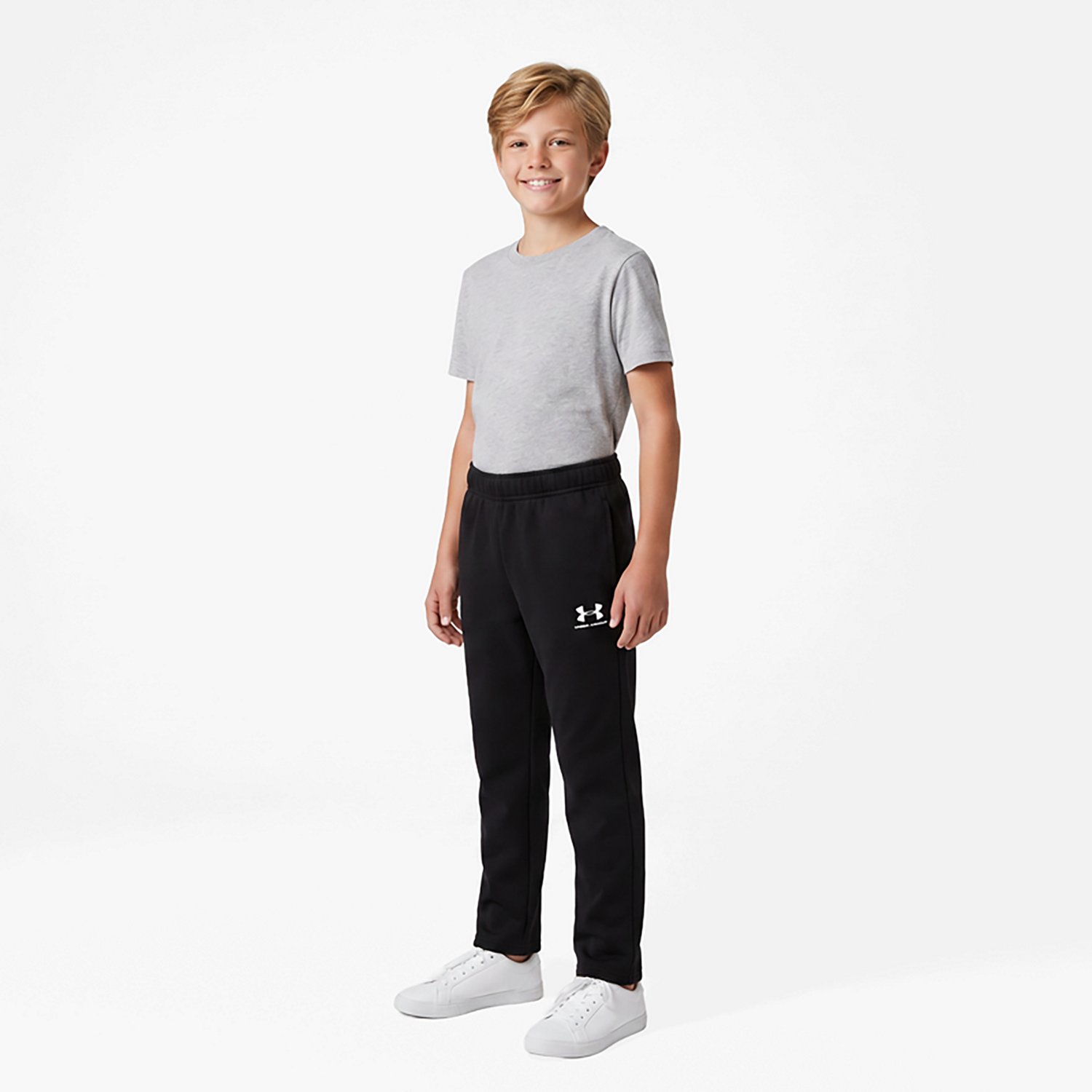Under Armour Boys' Icon Fleece Taped Joggers - view number 3
