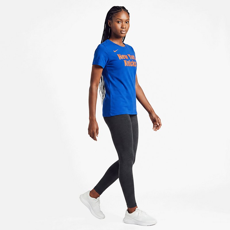 Nike Women's Blue New York Knicks Core T-Shirt - Blue