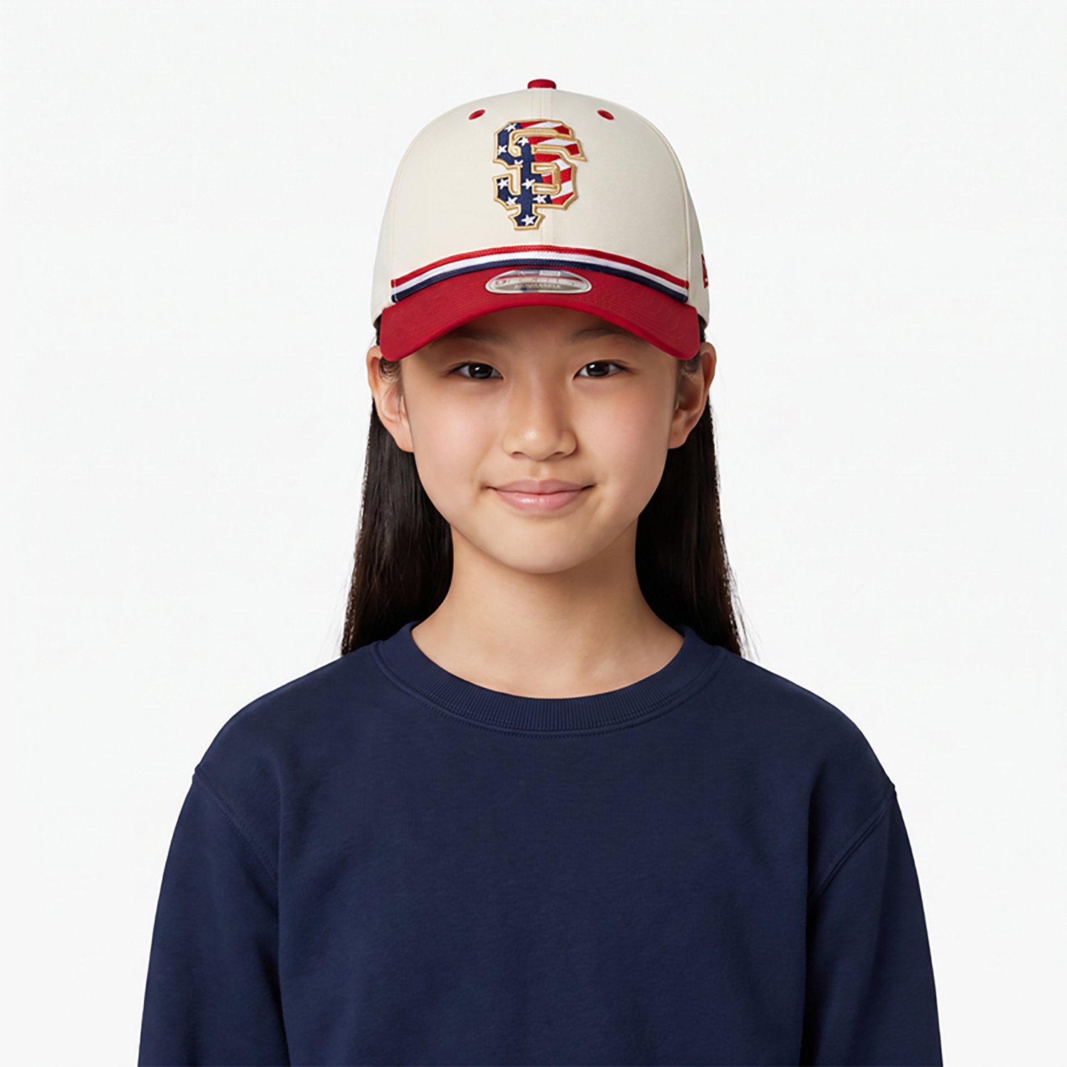 Youth New Era Red San Francisco Giants USA 250 9FORTY M-Crown Adjustable Hat