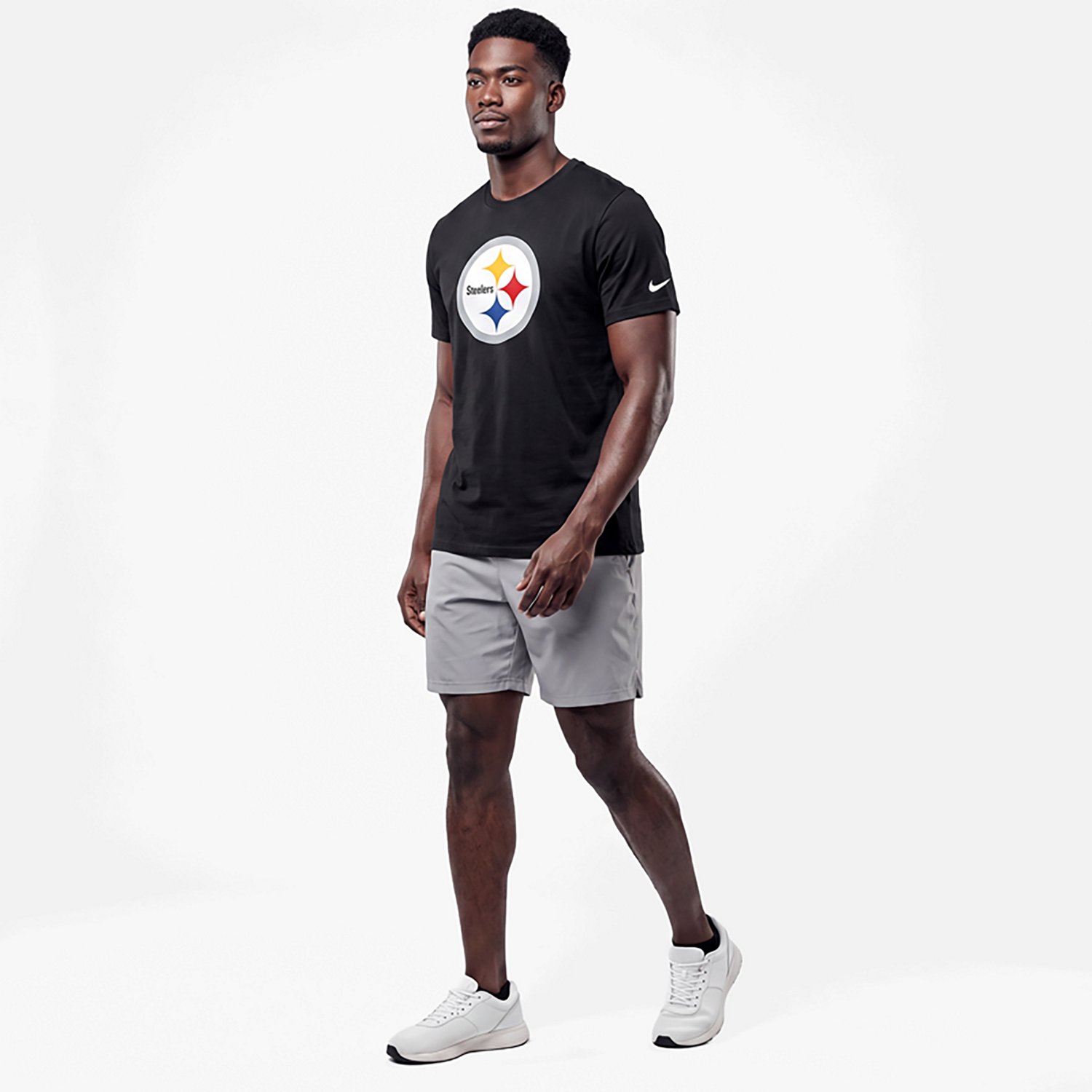 Nike Men's Pittsburgh Steelers Essential Logo Graphic T-shirt - view number 2
