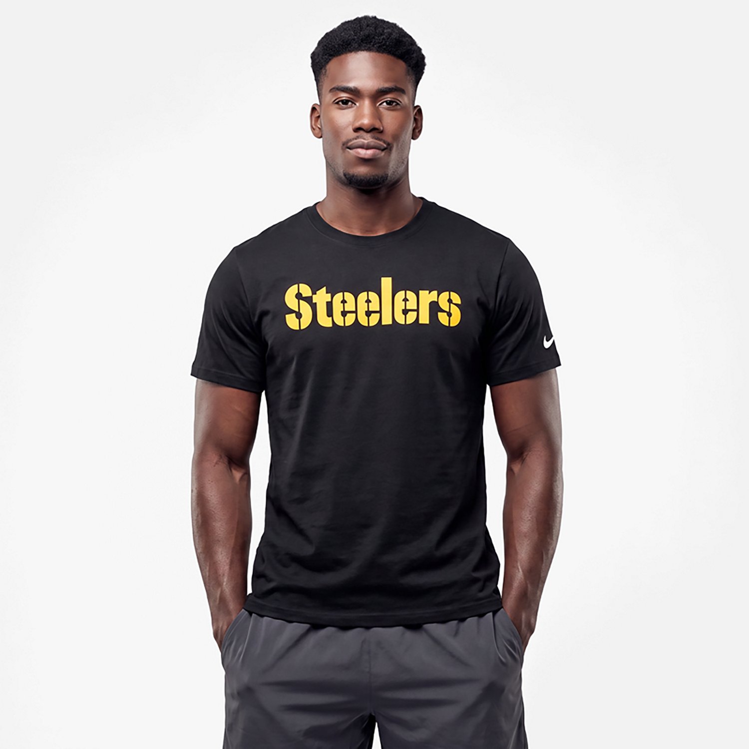 Nike Men's Pittsburgh Steelers Wordmark Essential Graphic T-shirt
