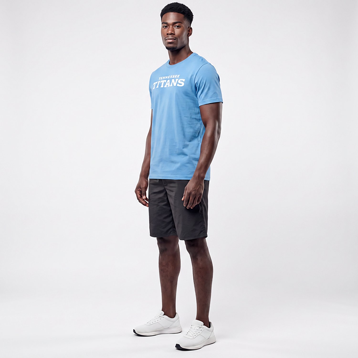 Nike Men's Tennessee Titans Wordmark Essential Graphic T-shirt - view number 2