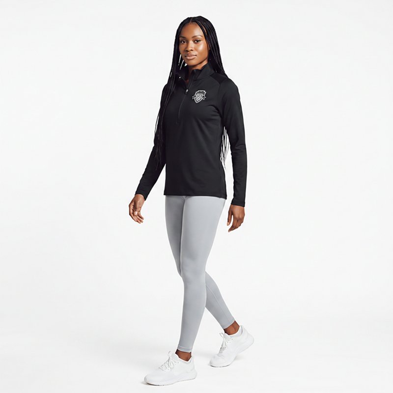 Antigua Women's Washington Spirit Tribute Half-Zip Jacket - Black
