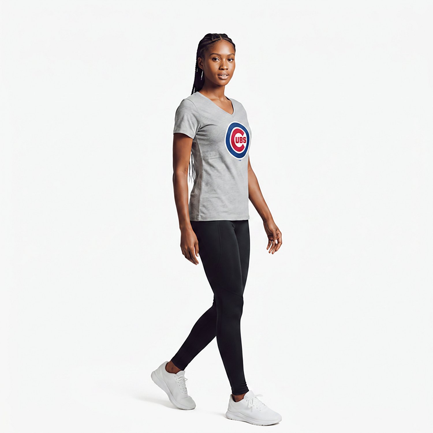 Logo Athletic Chicago Cubs Official Logo Athletic V-Neck T-Shirt