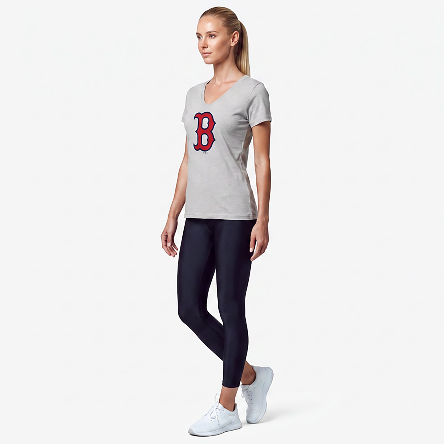 Logo Athletic Boston Sox Official V-Neck T-Shirt
