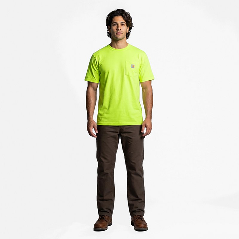Carhartt Loose Fit Heavyweight Short-Sleeve Pocket T-Shirt - Brite Lime