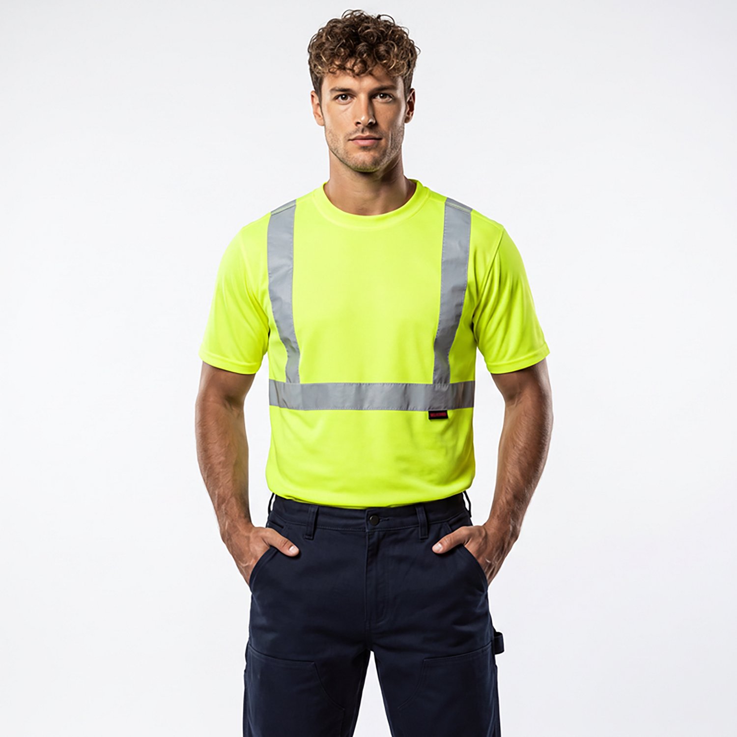 Wolverine Men's Hi-Vis Packaged Caution T-shirt