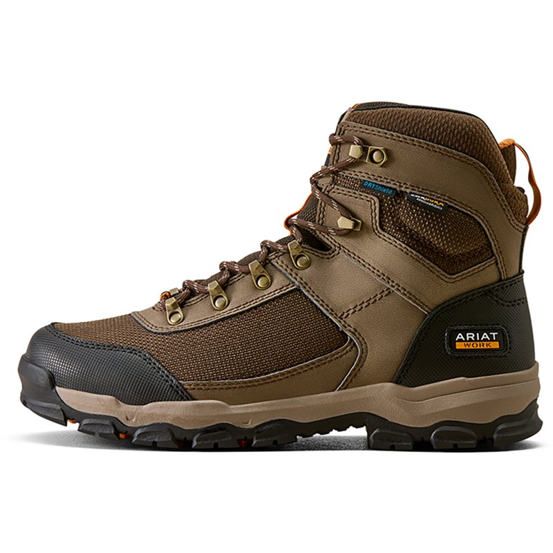 Men's Stryker Neo 6" Waterproof Work Boots in Light Bark Full-Grain Leather, Size: M 10.5/ W 12 D / Medium by Ariat