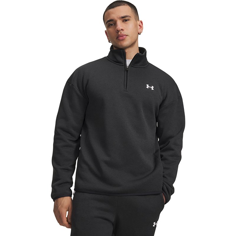 Under Armour Armour Fleece Twist Quarter-Zip Pullover - Black