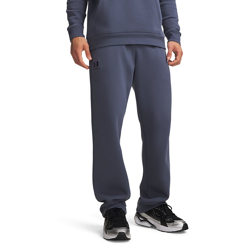 Under Armour Men's Icon Fleece Pants, Medium, Downpour Gray/Downpour Gray