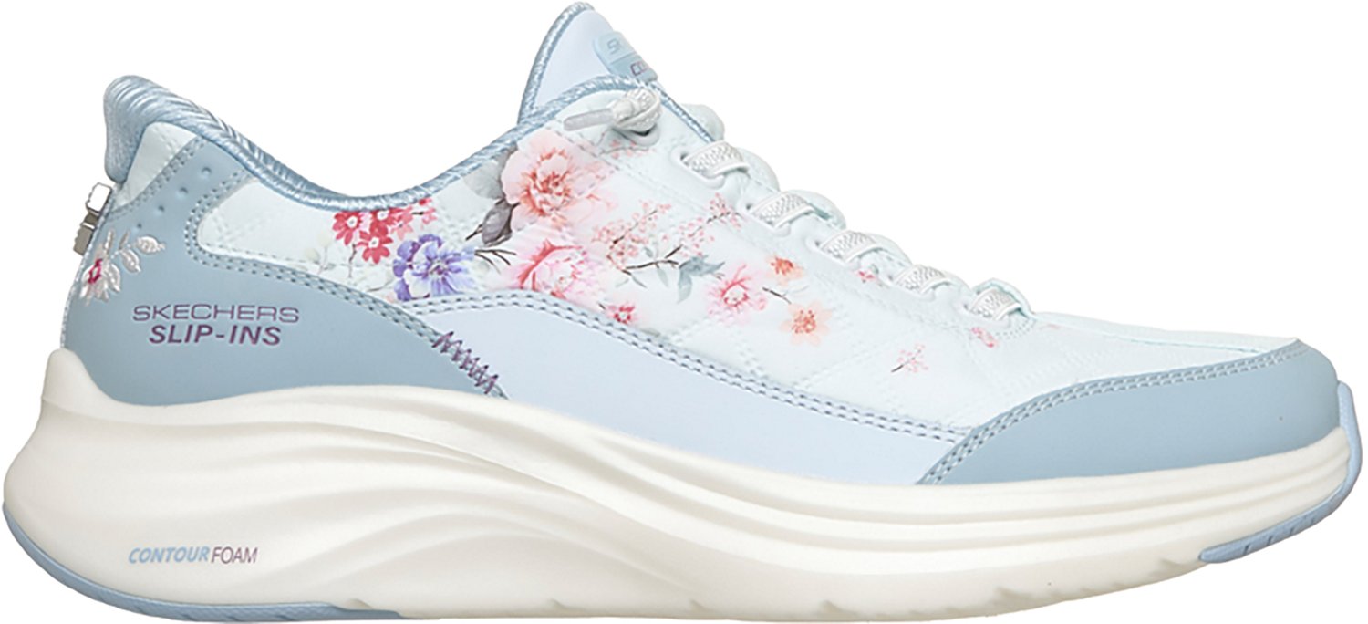 SKECHERS Women's Contour Foam Cozy Fit Gentle Bloom Hands Free Slip-ins