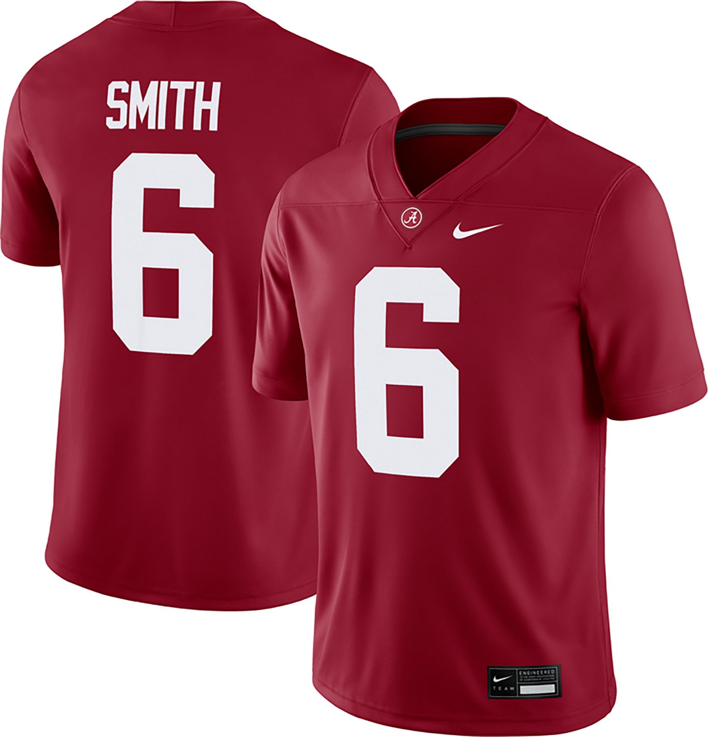 Nike Men's University of Alabama DeVonta Smith Home Football Jersey - view number 3