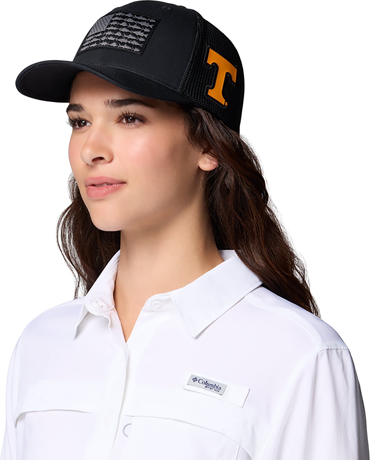 Columbia Sportswear Men's University of Tennessee Mesh Fish Flag Ball Cap