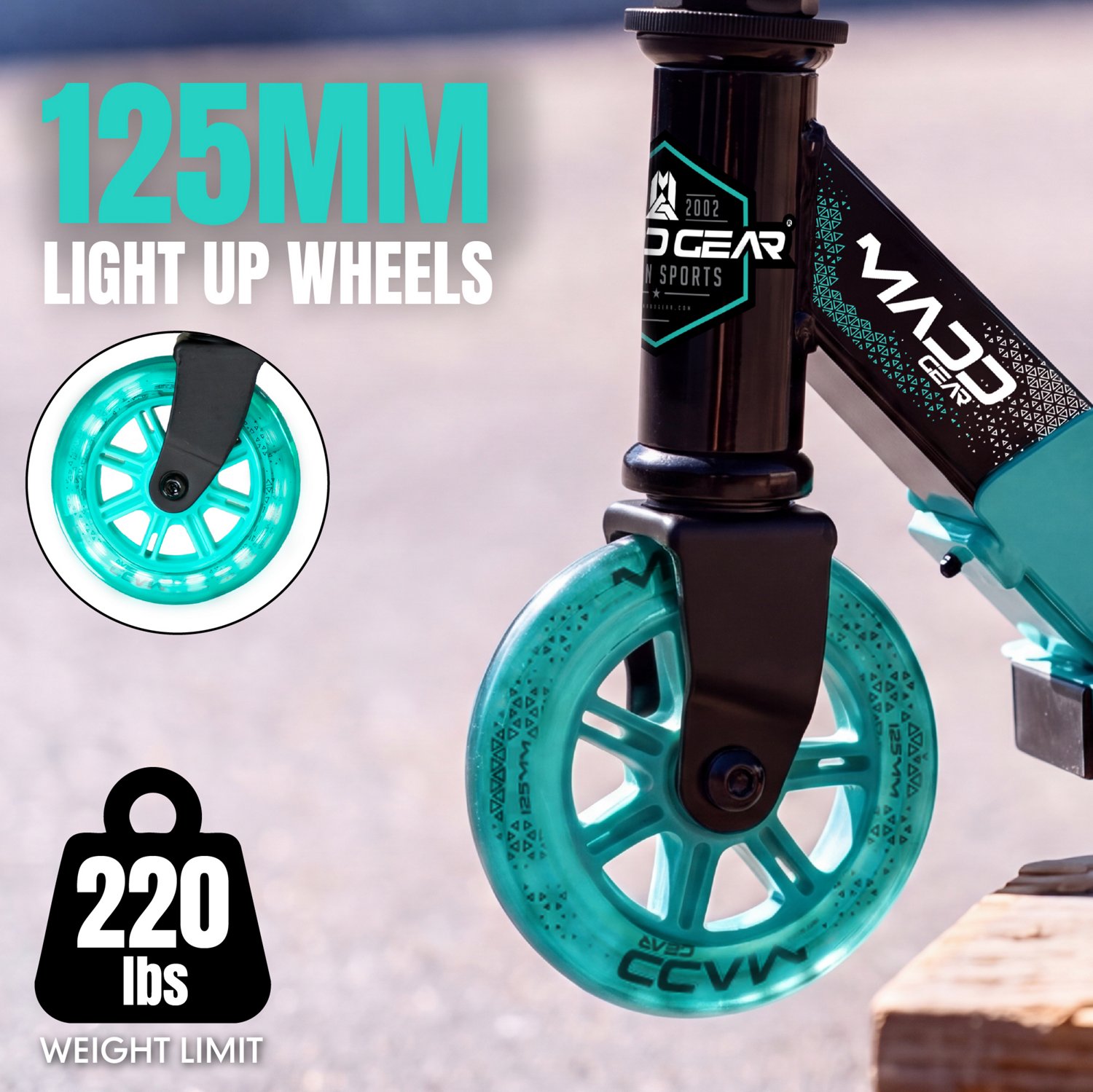 Madd Gear Kids' Rush 125 Folding Kick Scooter - view number 2