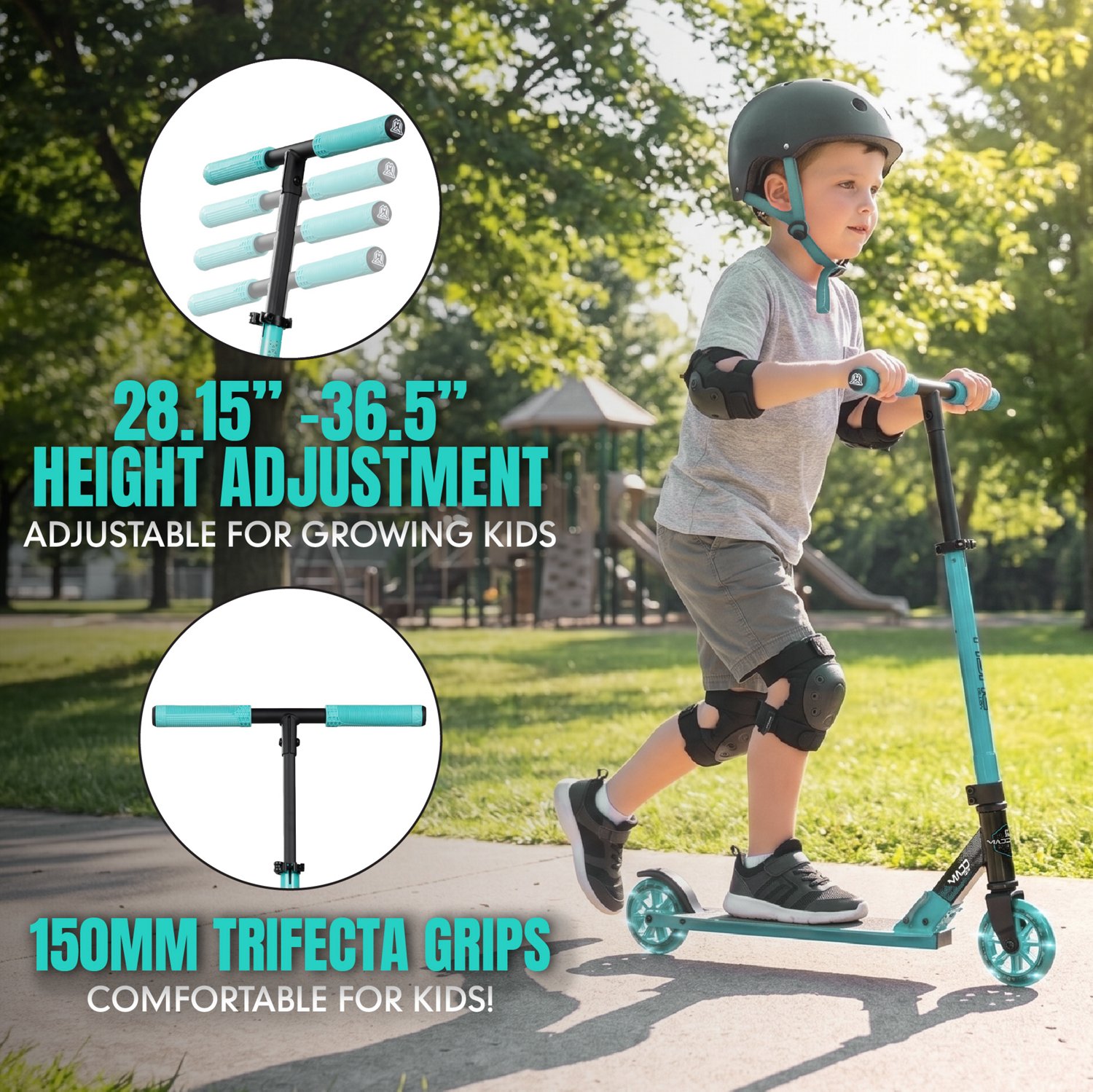 Madd Gear Kids' Rush 125 Folding Kick Scooter - view number 4