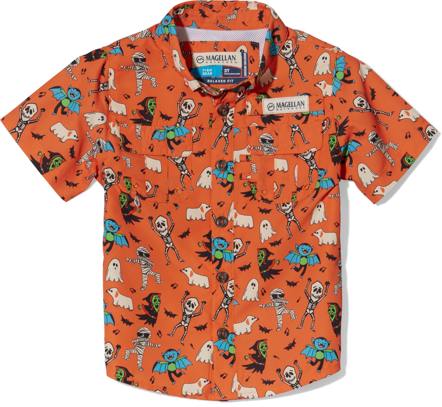Magellan Outdoors Toddler Boys' Laguna Madre Halloween Short Sleeve Fishing T-shirt