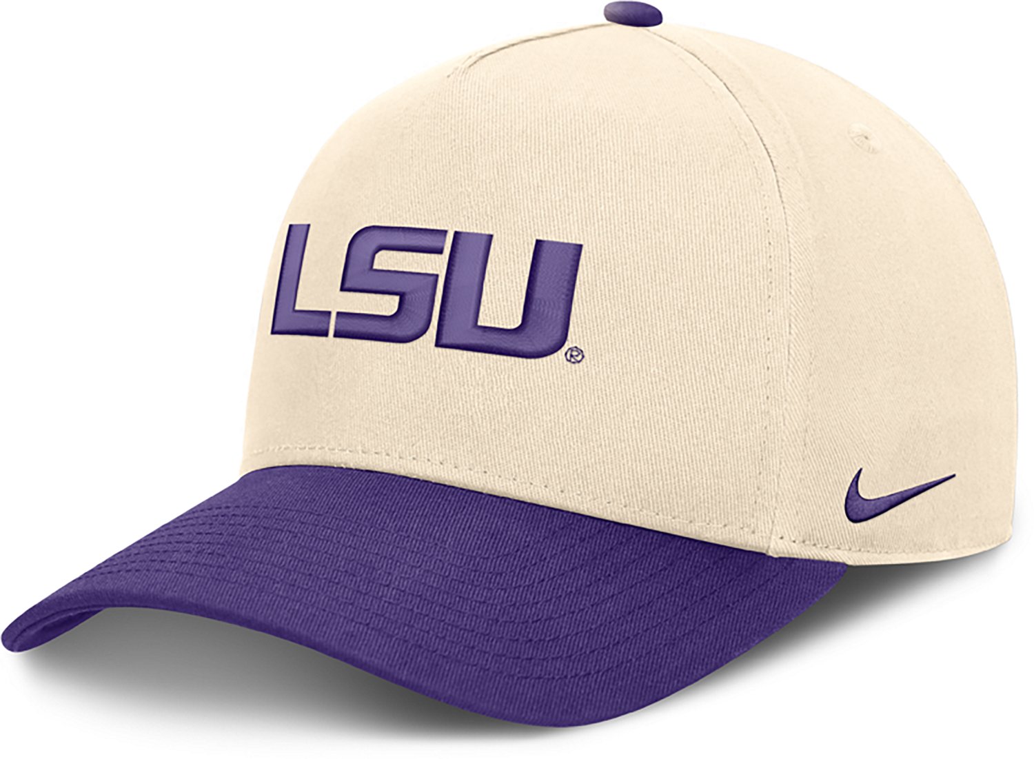 Unisex Nike Purple LSU Tigers Campus Prep Rise Adjustable Hat - view number 3