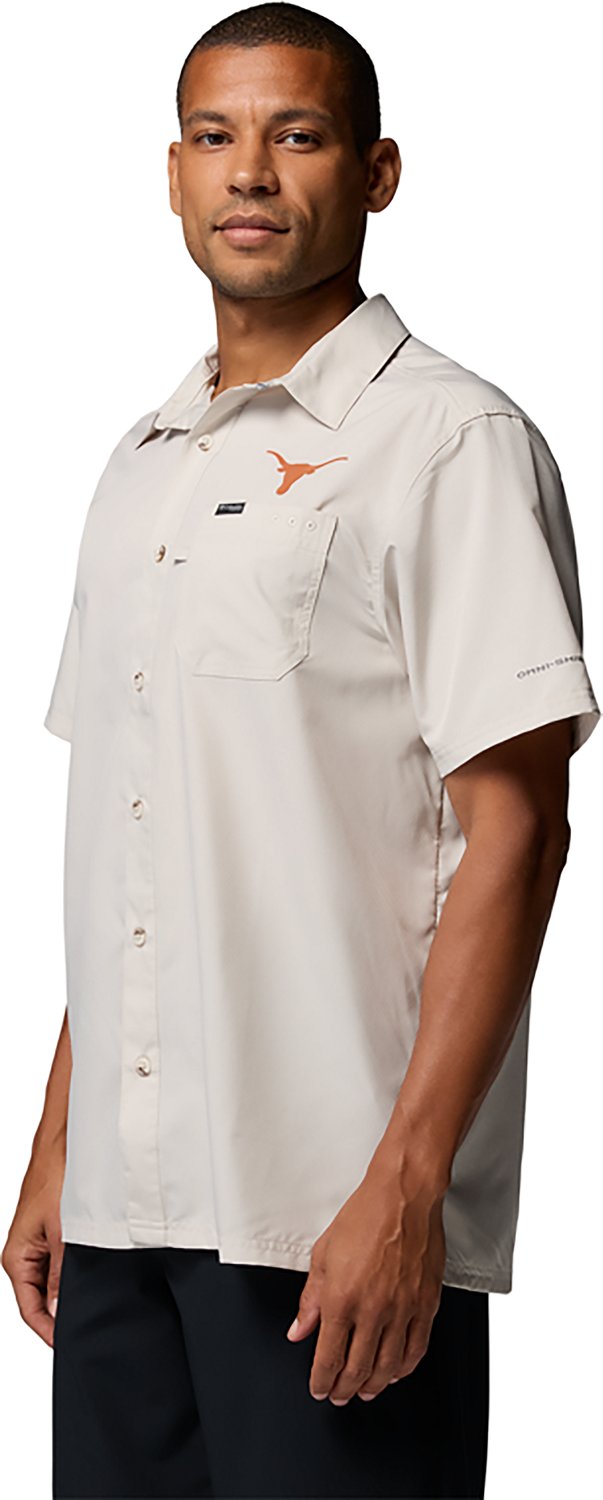 Columbia Sportswear Men's University of Texas CLG PFG Slack Tide Camp Button Up Shirt - view number 2