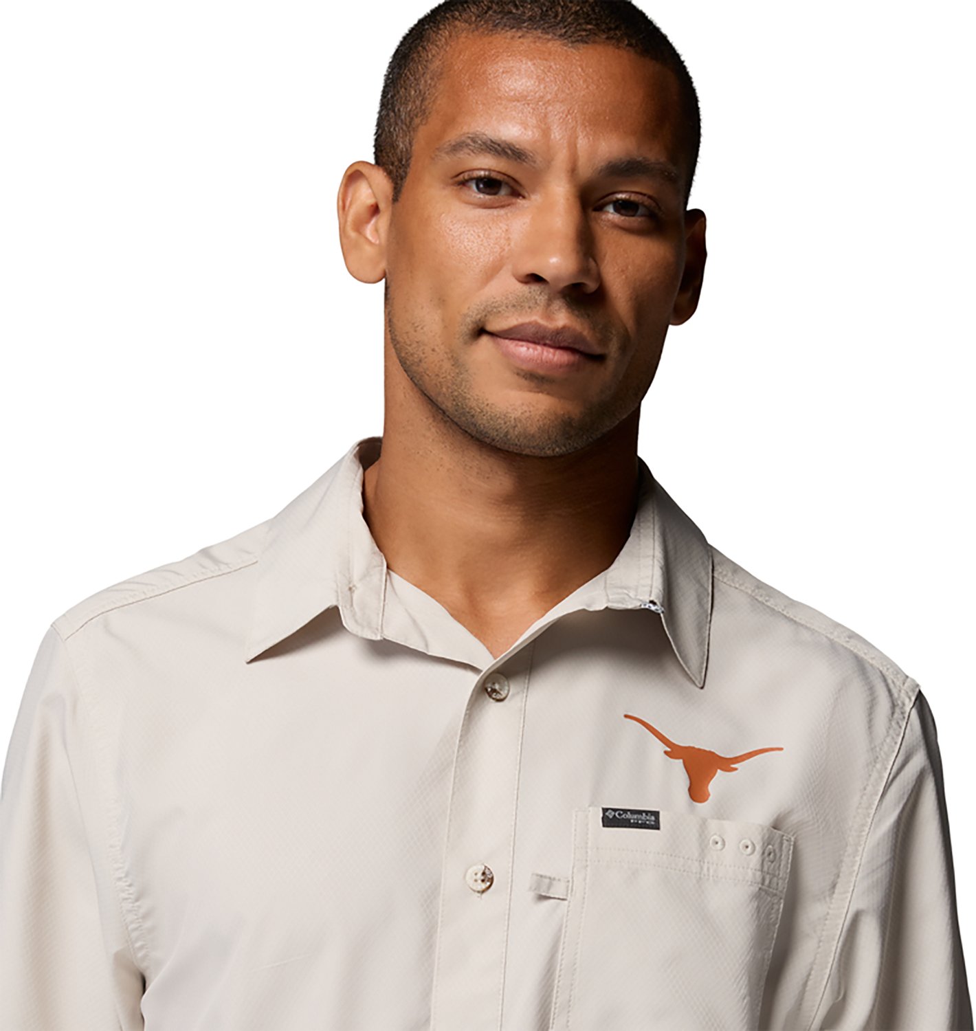 Columbia Sportswear Men's University of Texas CLG PFG Slack Tide Camp Button Up Shirt - view number 4
