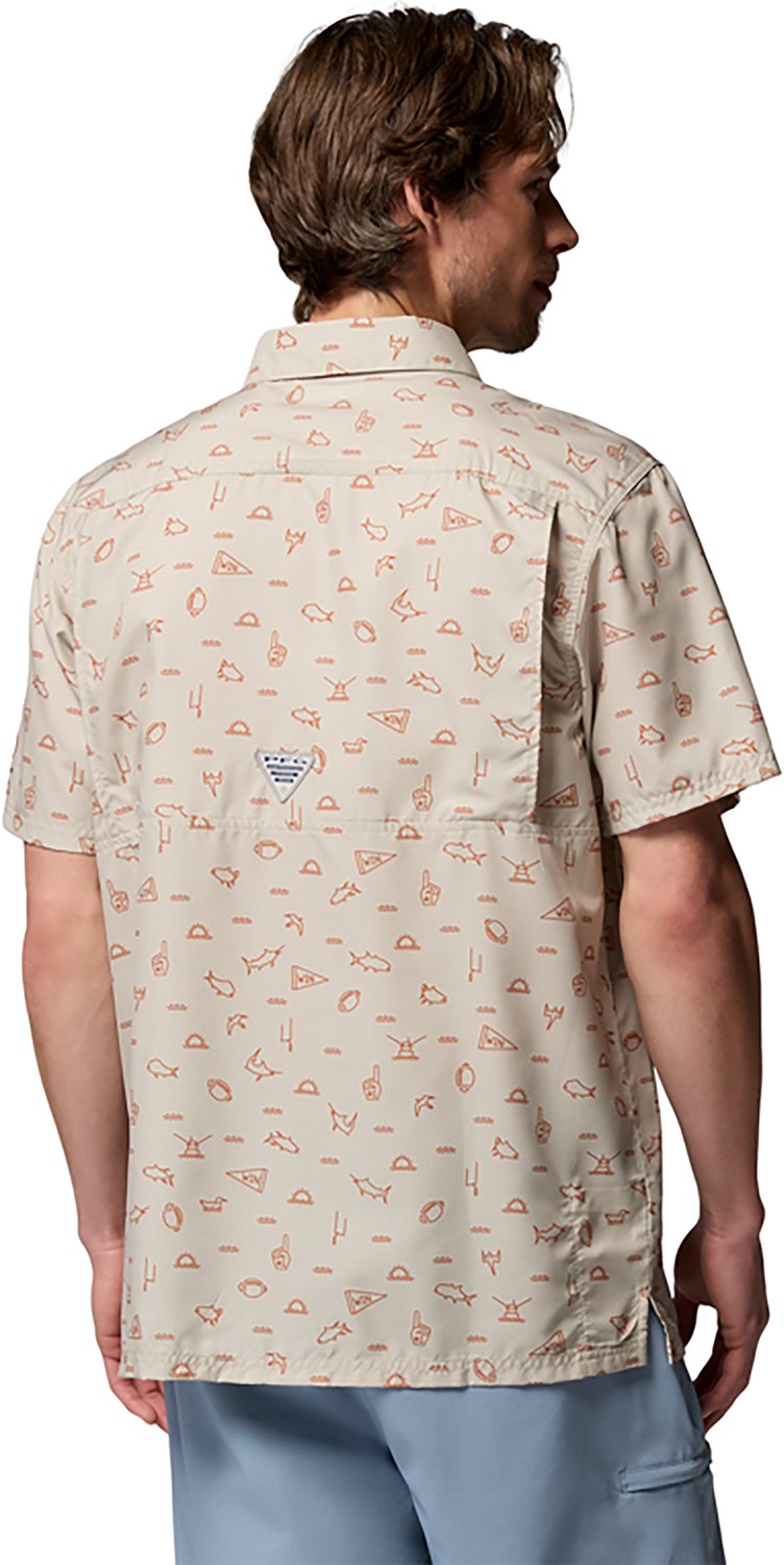 Columbia Sportswear Men's University of Texas CLG PFG Super Slack Tide Button Up Shirt - view number 3