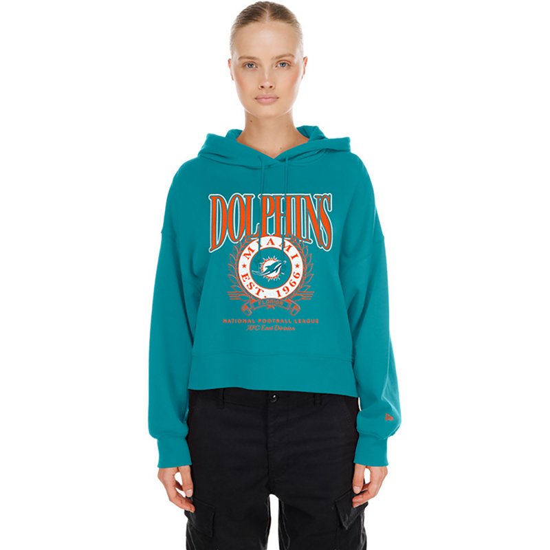 New Era Women's Miami Dolphins Cropped Hoodie