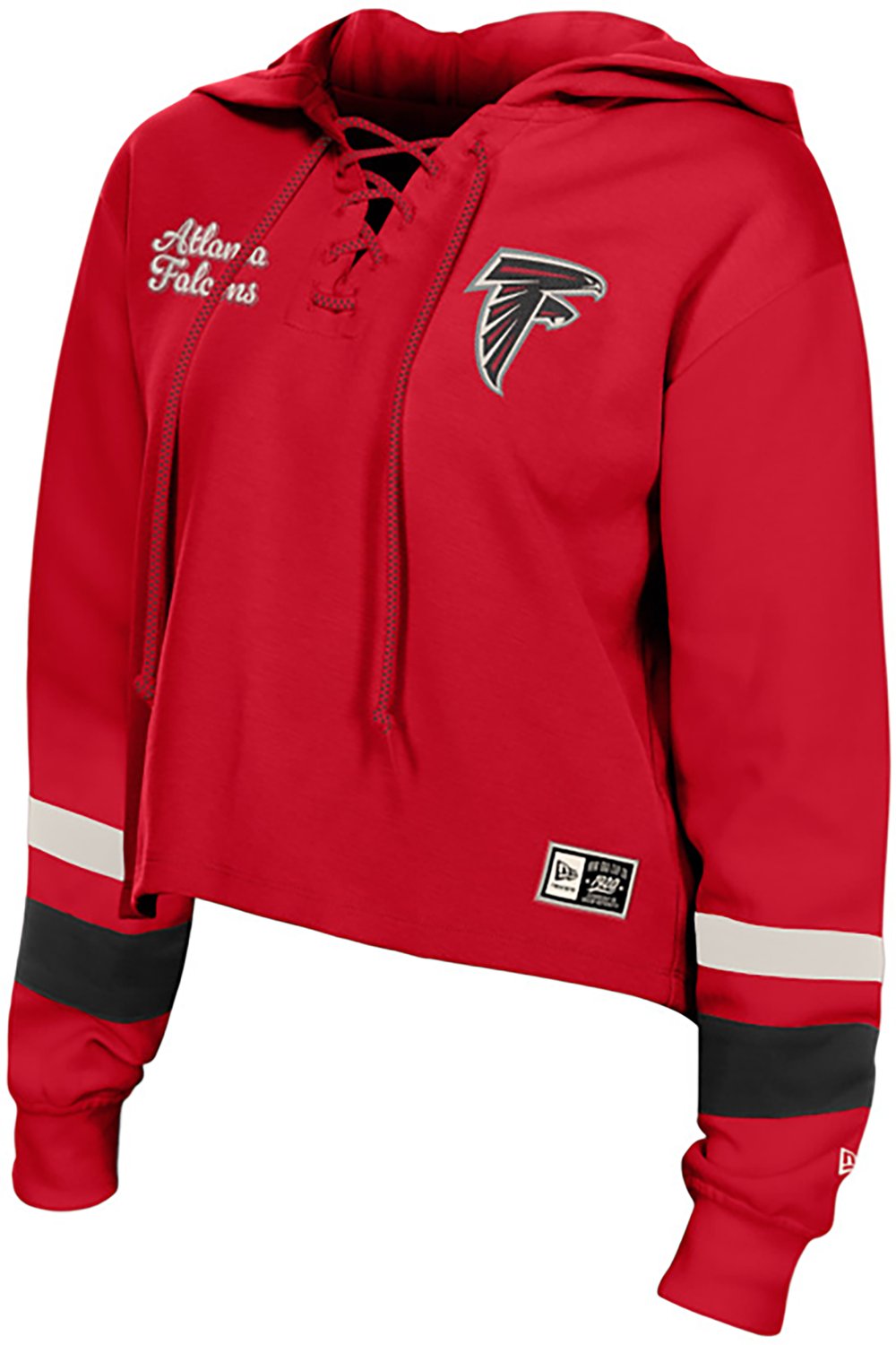 New Era Women's Atlanta Falcons Tie Front Hoodie - view number 3