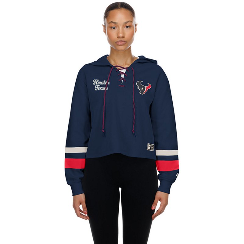 New Era Women's Houston Texans Tie Front Hoodie