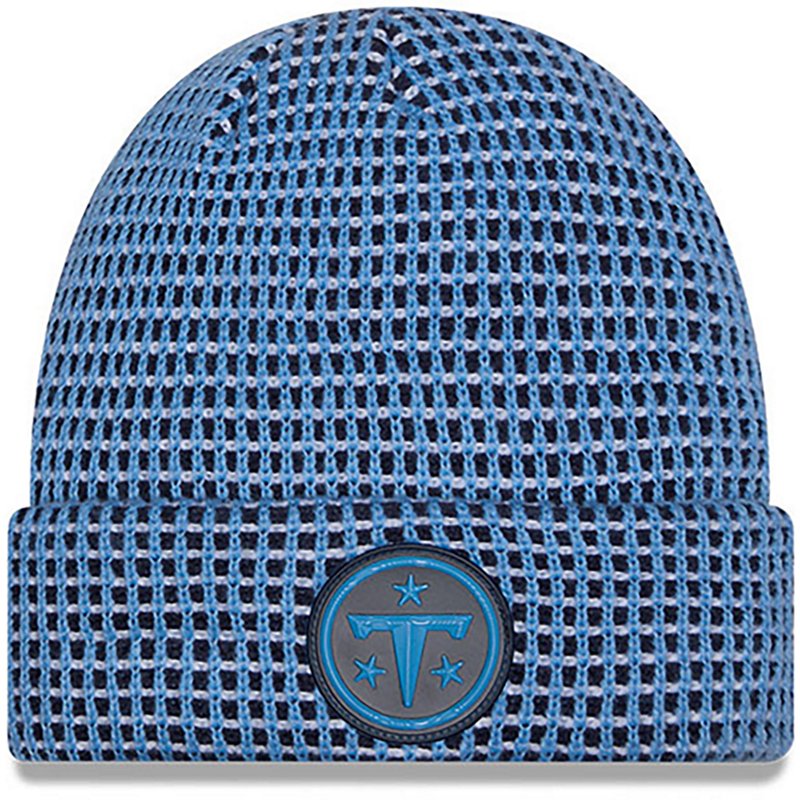 New Era Men's Light Blue Tennessee Titans 2026 Sideline Cold Weather Cuffed Knit Hat - Light Blue