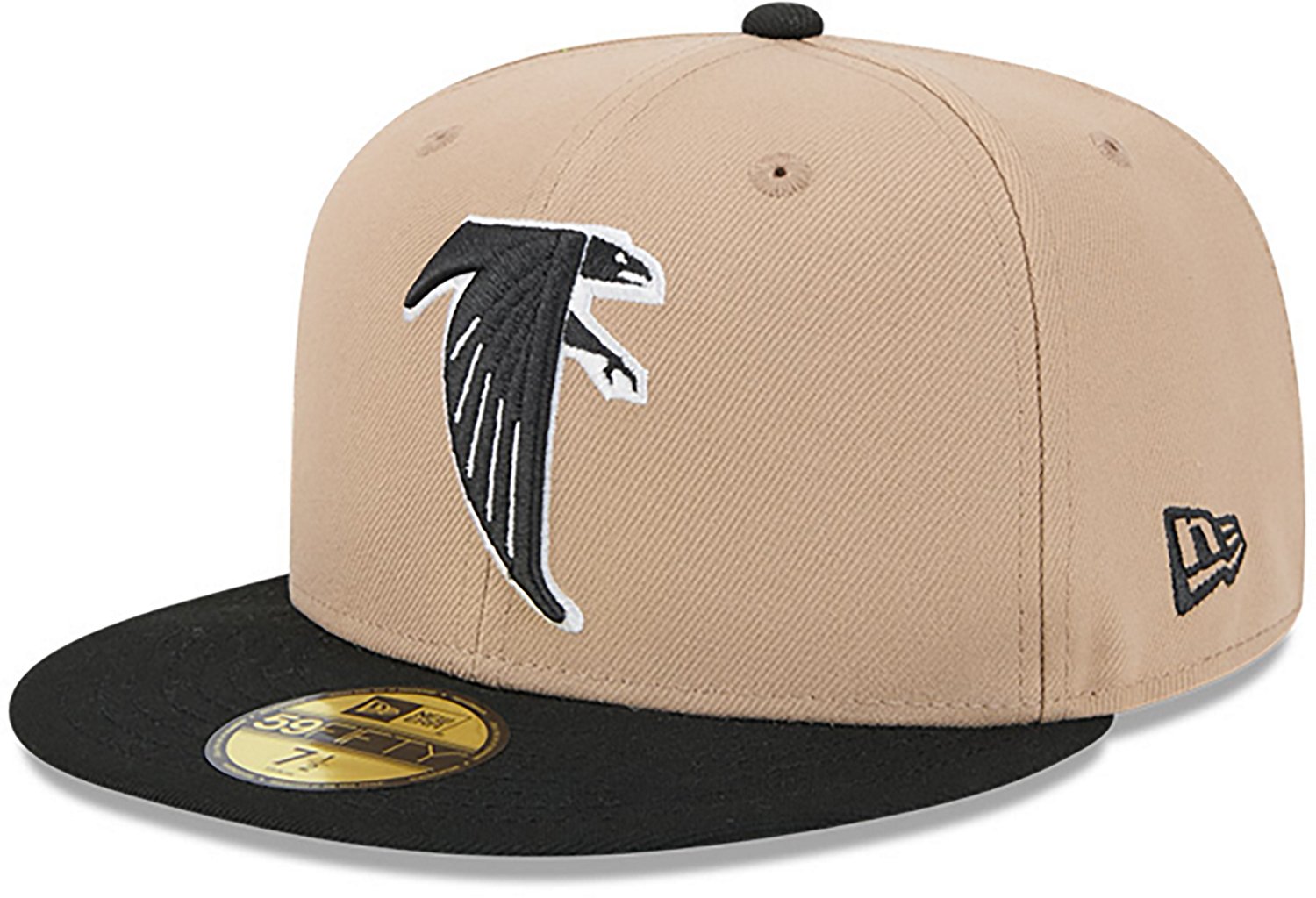 New Era Men's Atlanta Falcons 59FIFTY Evergreen Camel Cap - view number 3