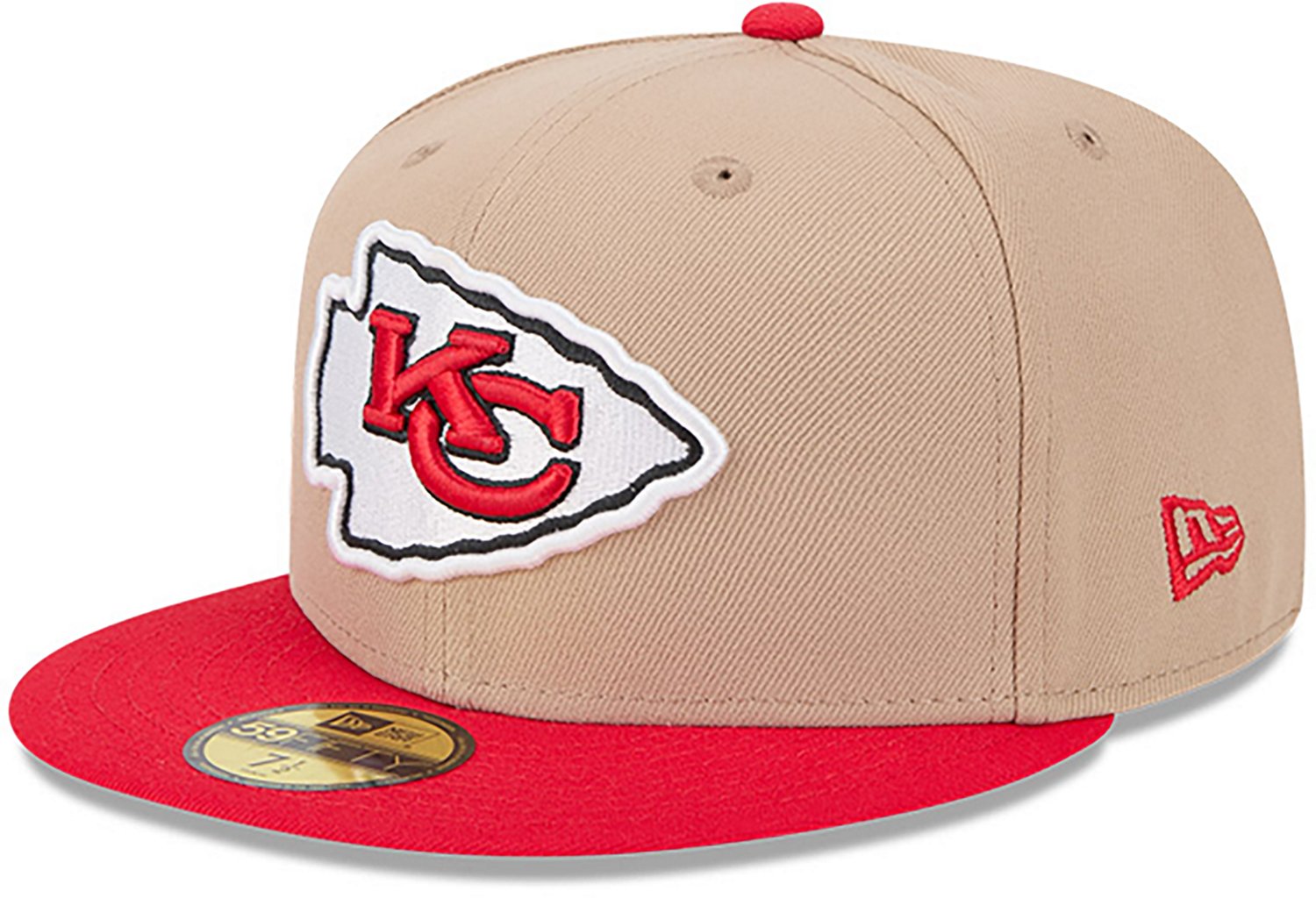 New Era Men's Kansas City Chiefs 59FIFTY Evergreen Camel Cap - view number 2