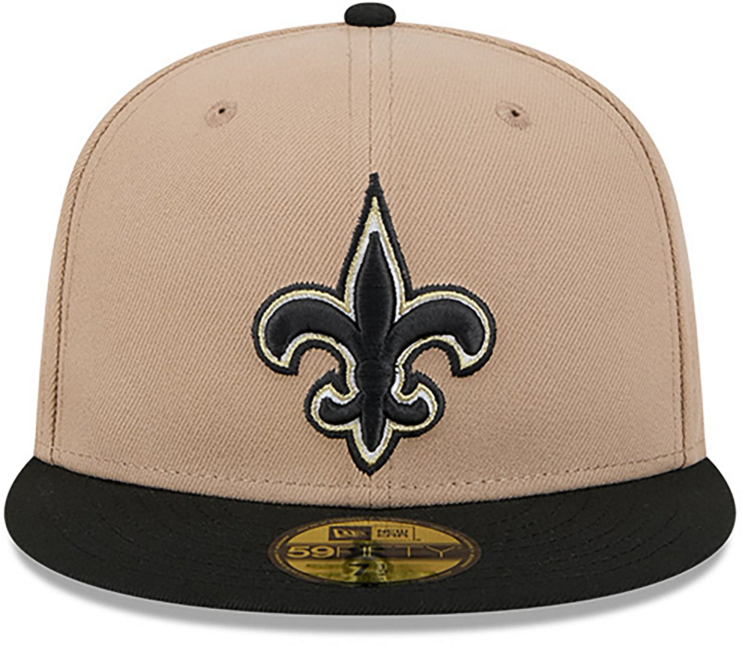 New Era Men's New Orleans Saints 59FIFTY Evergreen Camel Cap