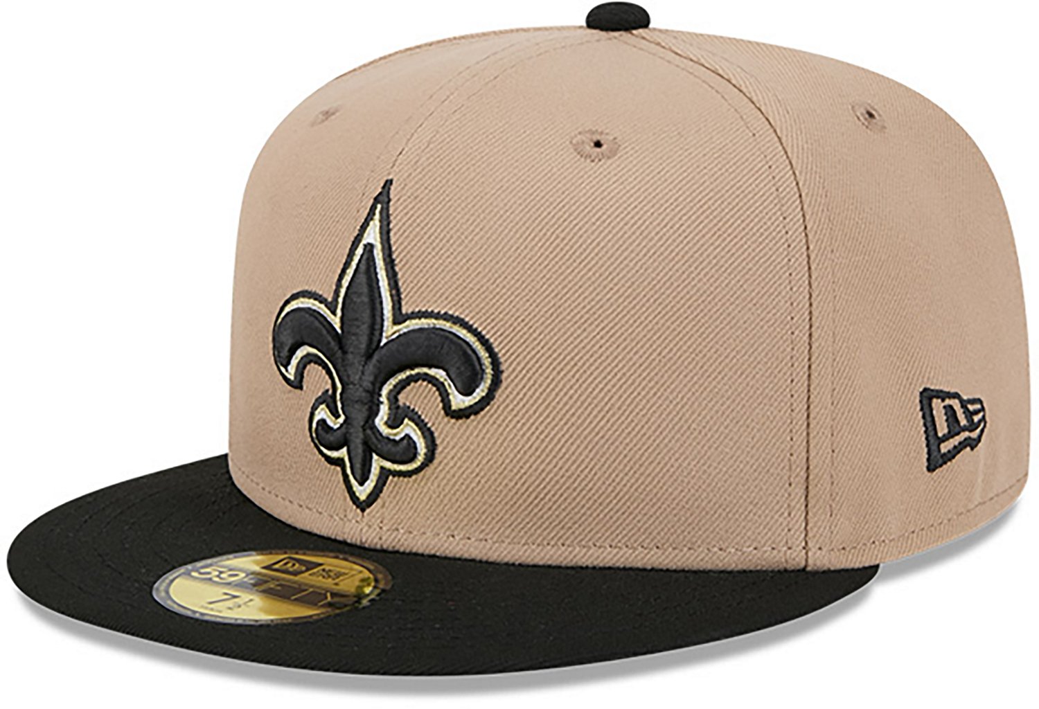 New Era Men's New Orleans Saints 59FIFTY Evergreen Camel Cap - view number 2