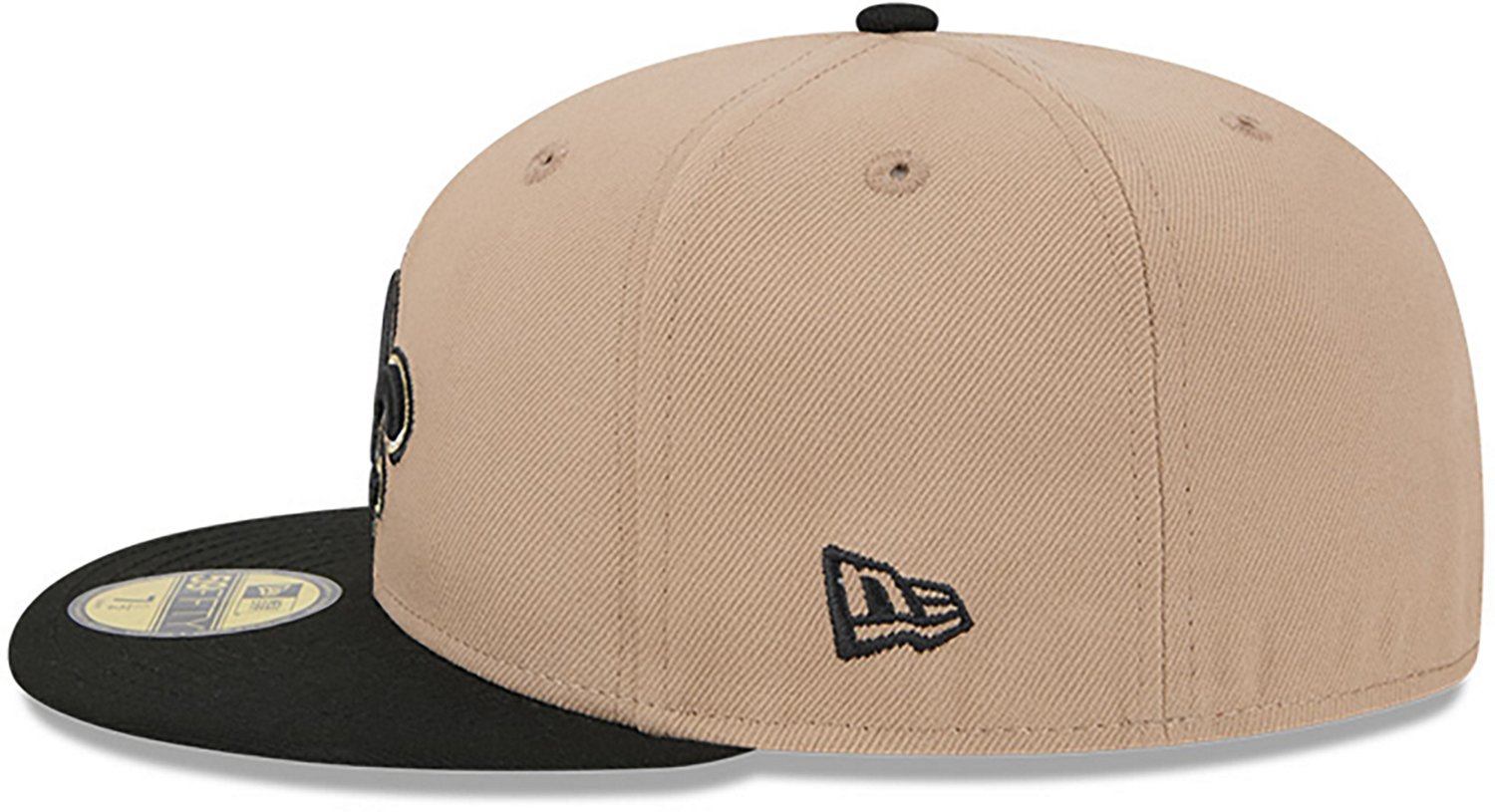 New Era Men's New Orleans Saints 59FIFTY Evergreen Camel Cap - view number 4