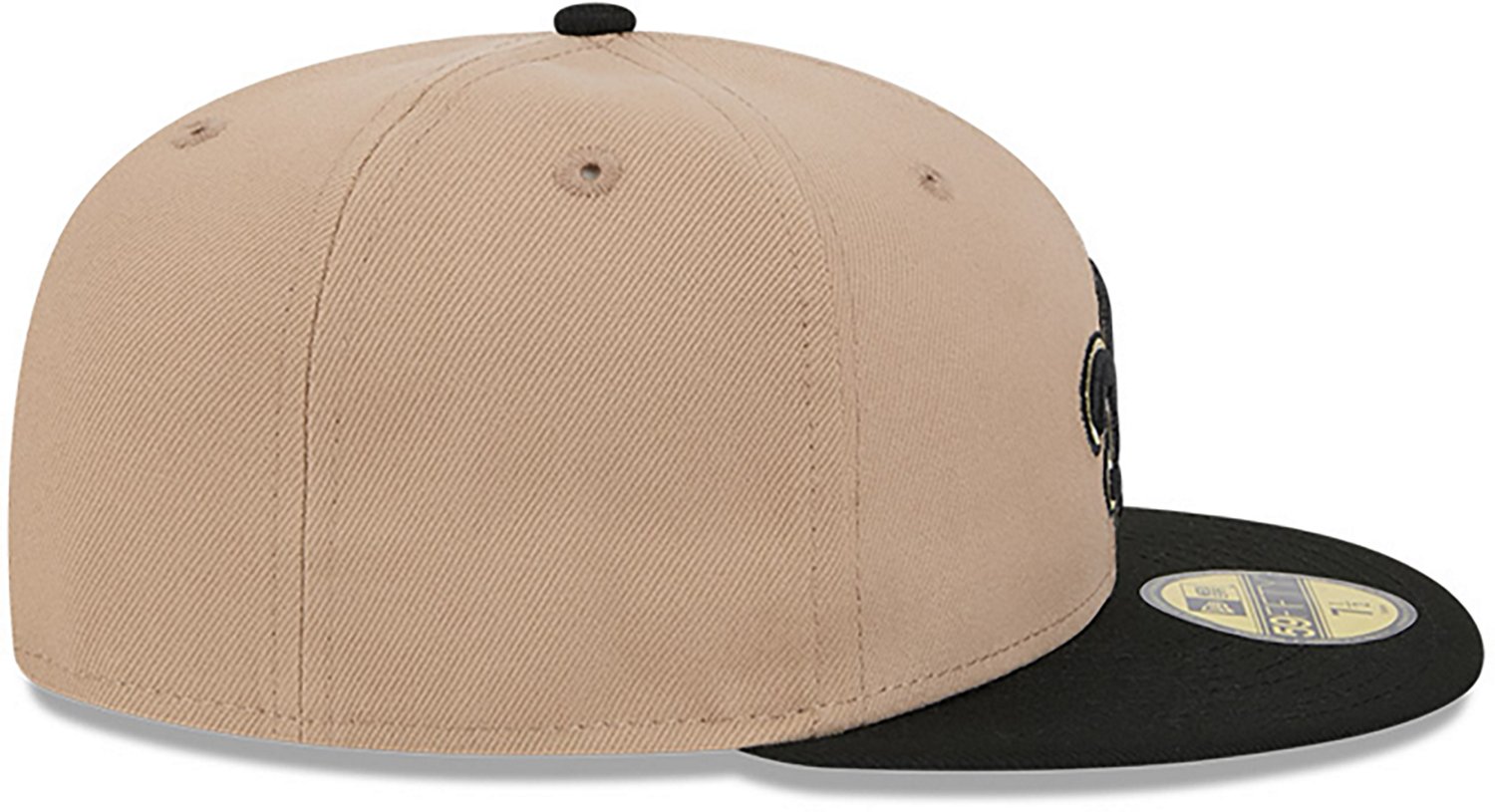 New Era Men's New Orleans Saints 59FIFTY Evergreen Camel Cap - view number 5