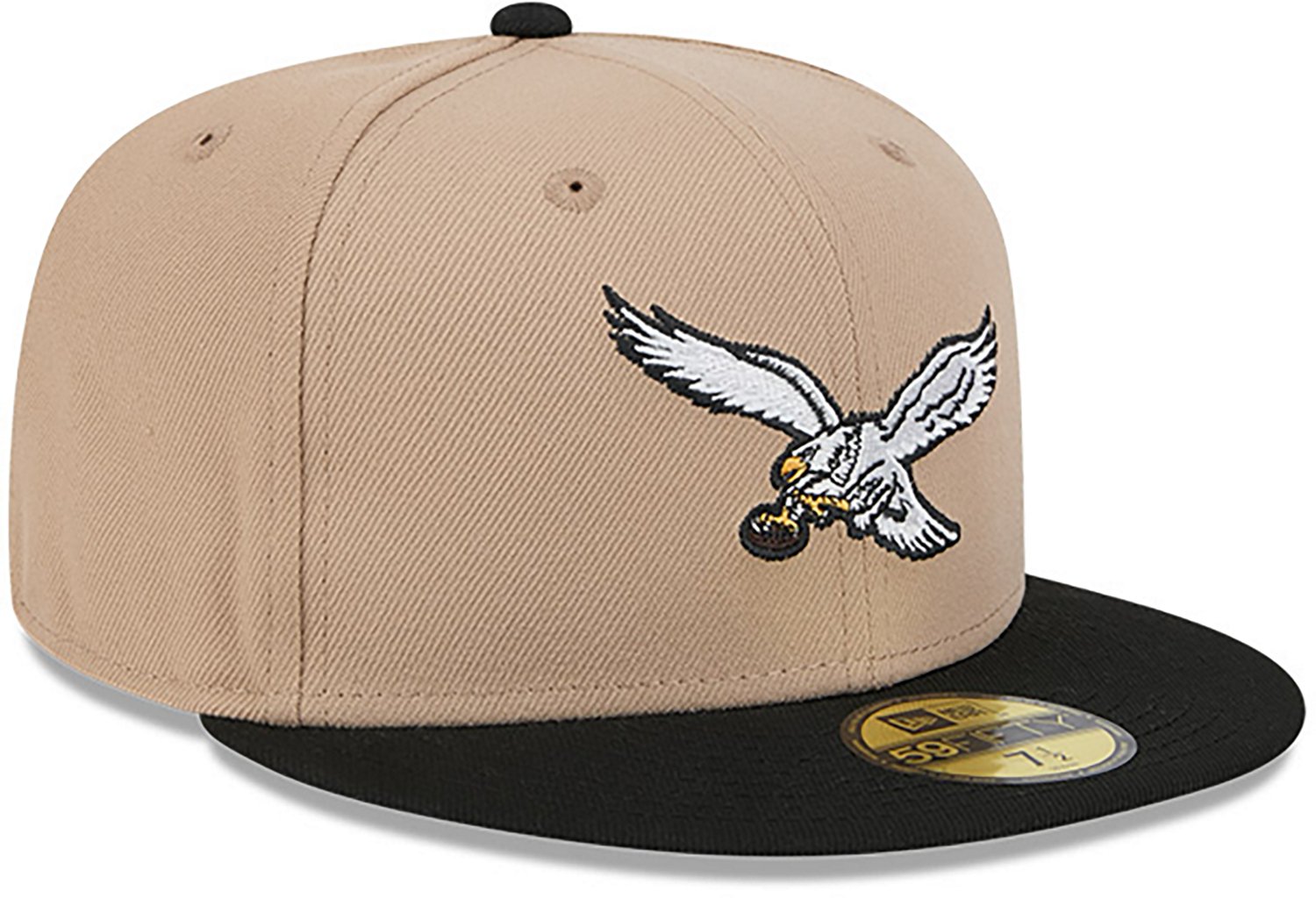 New Era Men's Philadelphia Eagles 59FIFTY Evergreen Camel Cap - view number 2