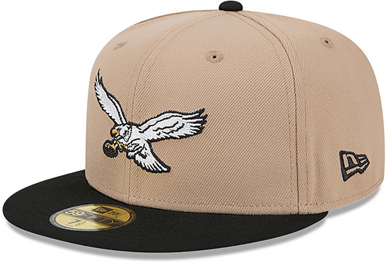 New Era Men's Philadelphia Eagles 59FIFTY Evergreen Camel Cap - view number 3