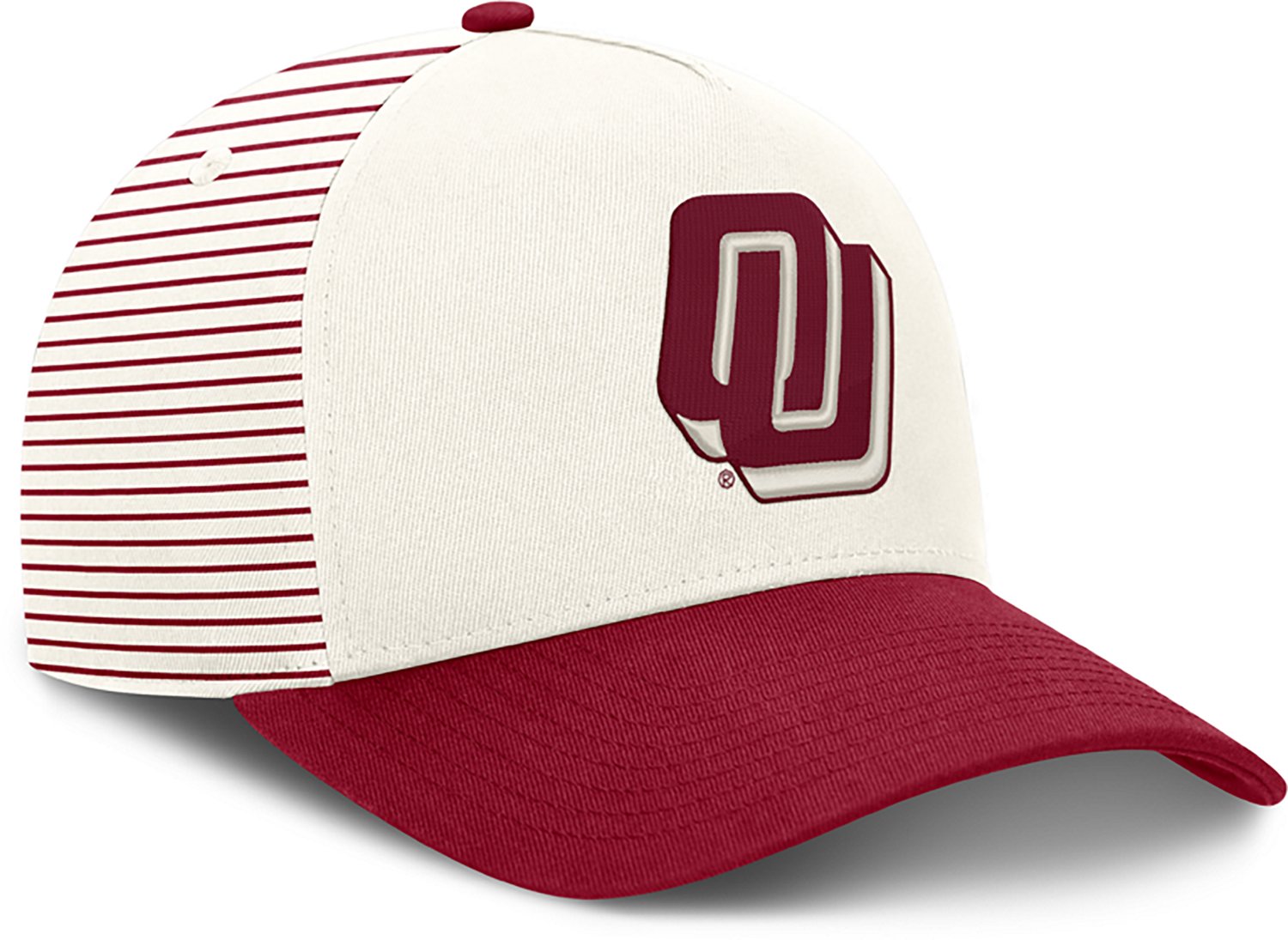 Nike Adult's University of Oklahoma Dri-FIT Rise Structured Cap - view number 3