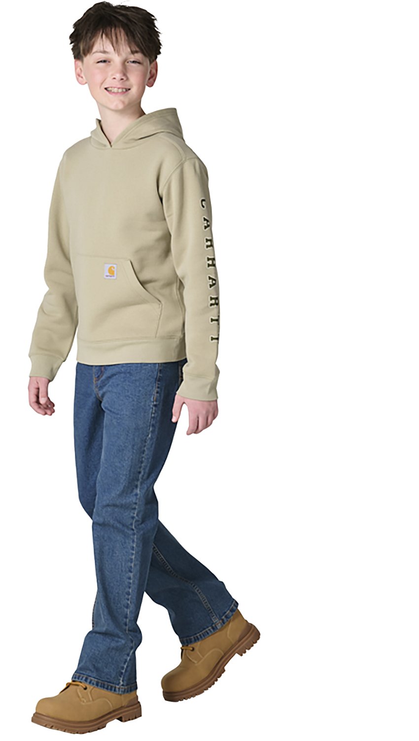 Carhartt Boys' Dog Graphic Hooded Sweatshirt - view number 5