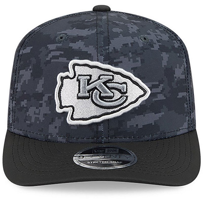 Men's New Era Black Kansas City Chiefs 2026 Salute To Service 9SEVENTY Adjustable Hat