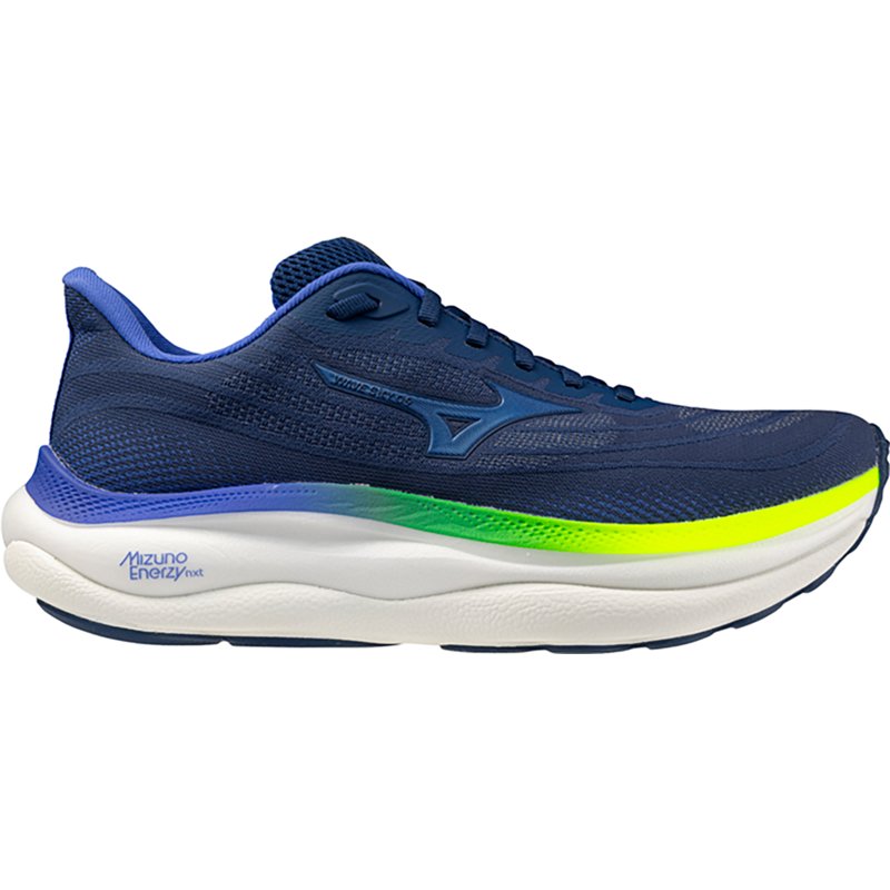 Mizuno Mens Wave Sky 9 - Running Shoes - Sirius / Estate Blue Size 10.0