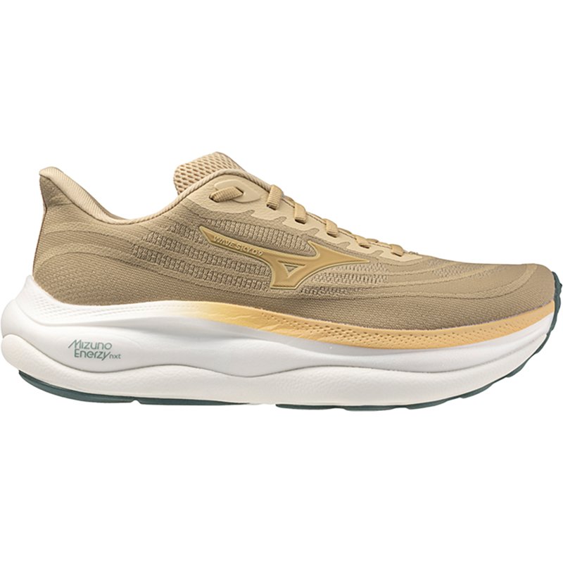 Mizuno Mens Wave Sky 9 - Running Shoes - Curds And Whey / Pale Kaki Size 10.5