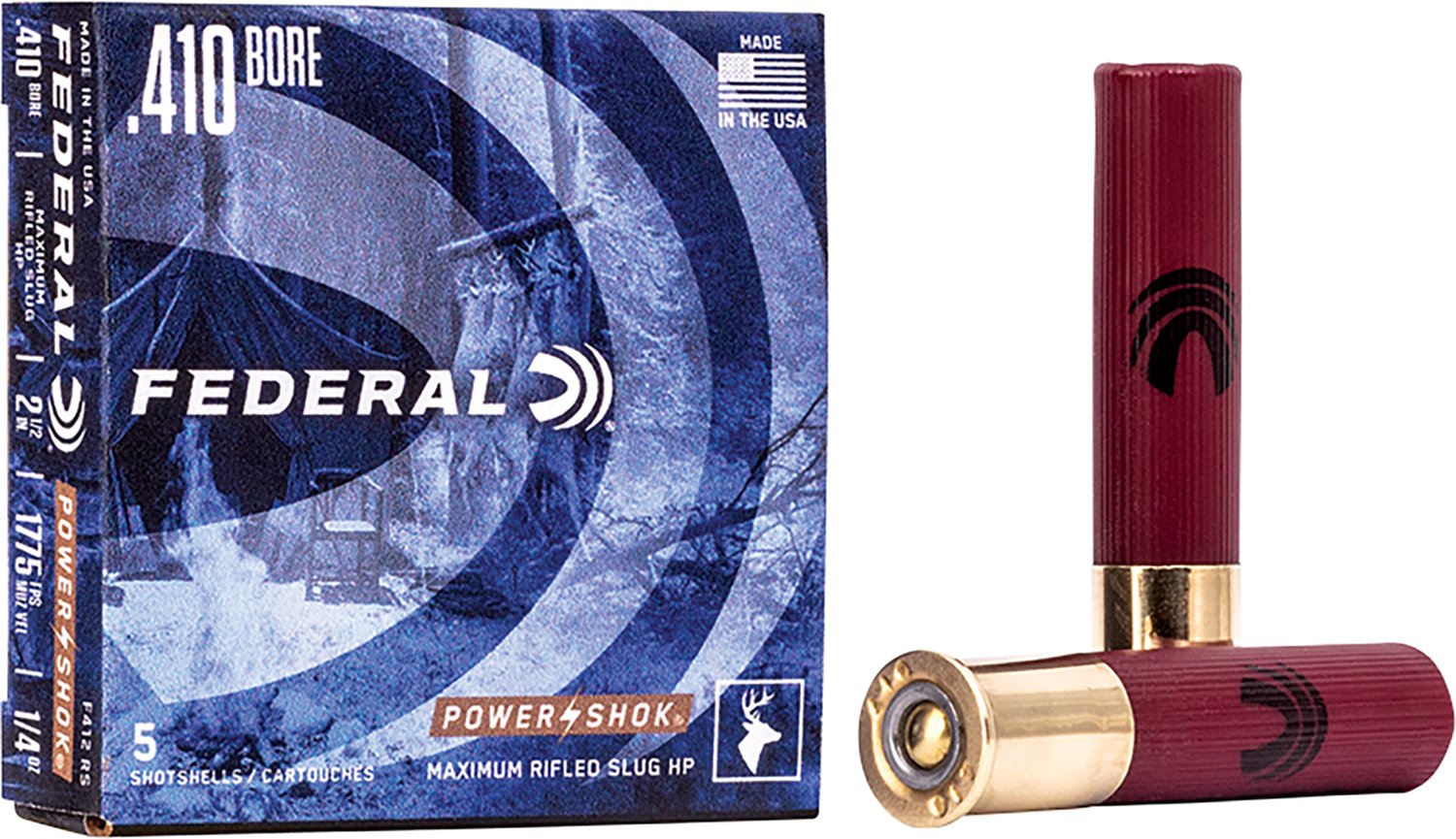 Federal Power-Shok .410 Bore Rifled Slugs - 5 Rounds