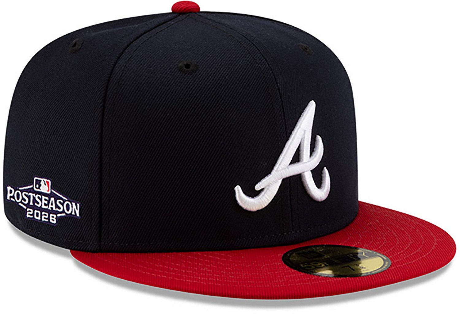 New Era Adults' Braves 2026 Postseason Side Patch 5950 Cap - view number 3