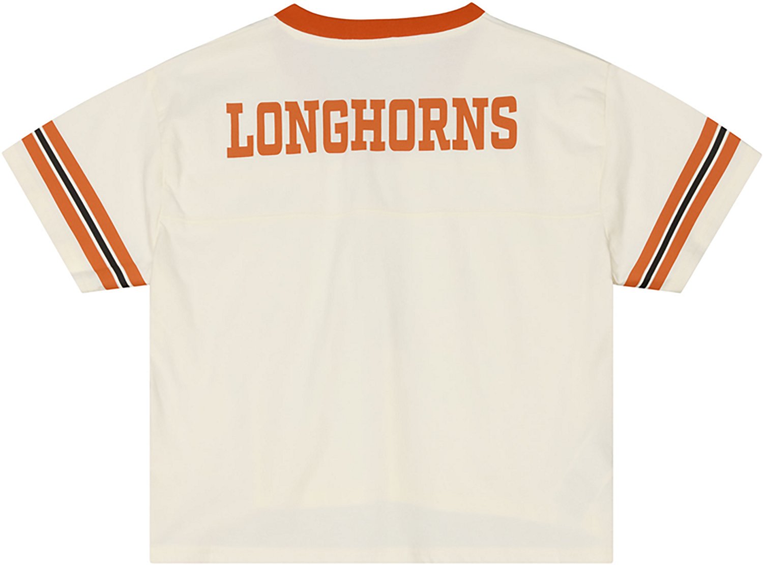Mitchell & Ness Women's University of Texas Retro Roots Crop Boxy Graphic T-shirt - view number 4