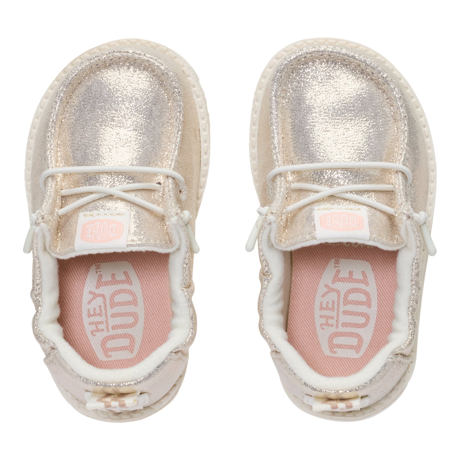 HEYDUDE Toddler's Lil Dudes Classic Metallic Slip-on Shoes - view number 6