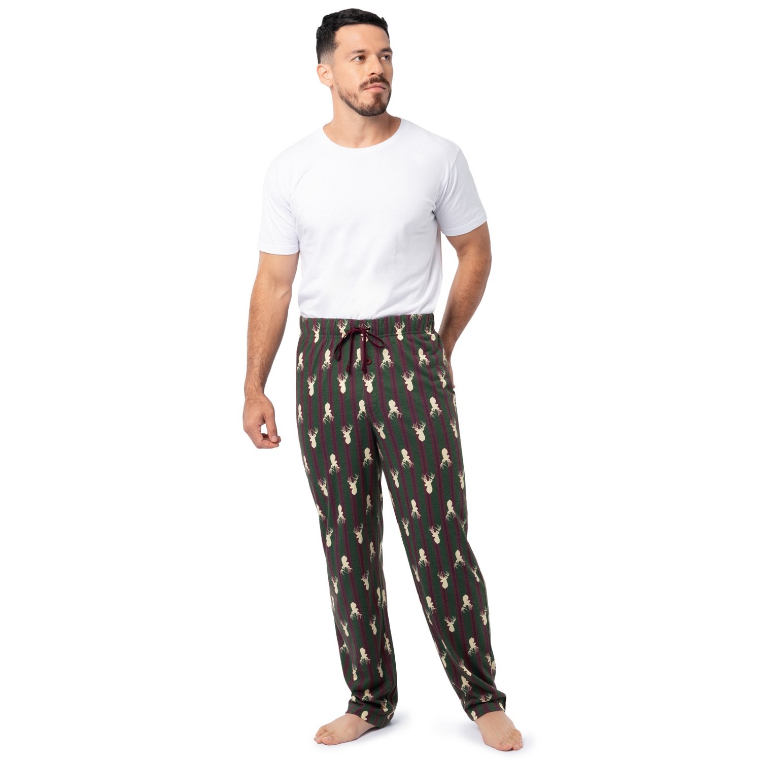Indera Men's Deer Head Jersey Sleep Pants - view number 4