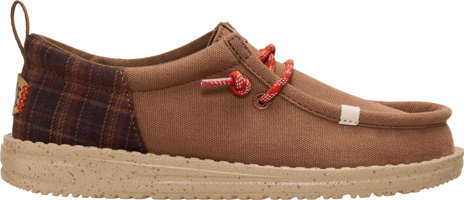 HEYDUDE Boys' Wally Funk Plaid Shoes