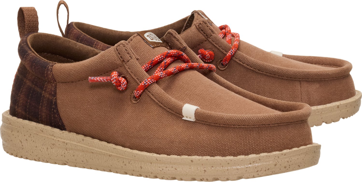 HEYDUDE Boys' Wally Funk Plaid Shoes - view number 4