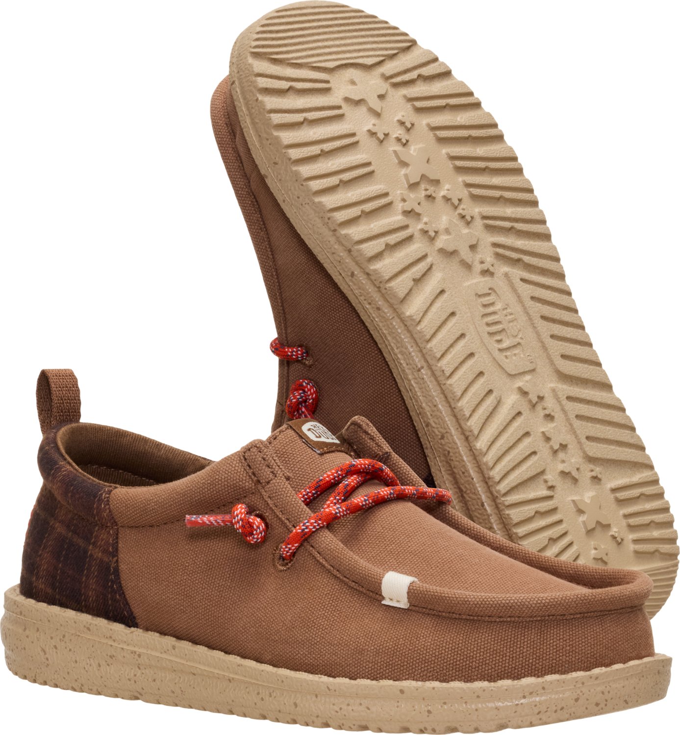 HEYDUDE Boys' Wally Funk Plaid Shoes - view number 7
